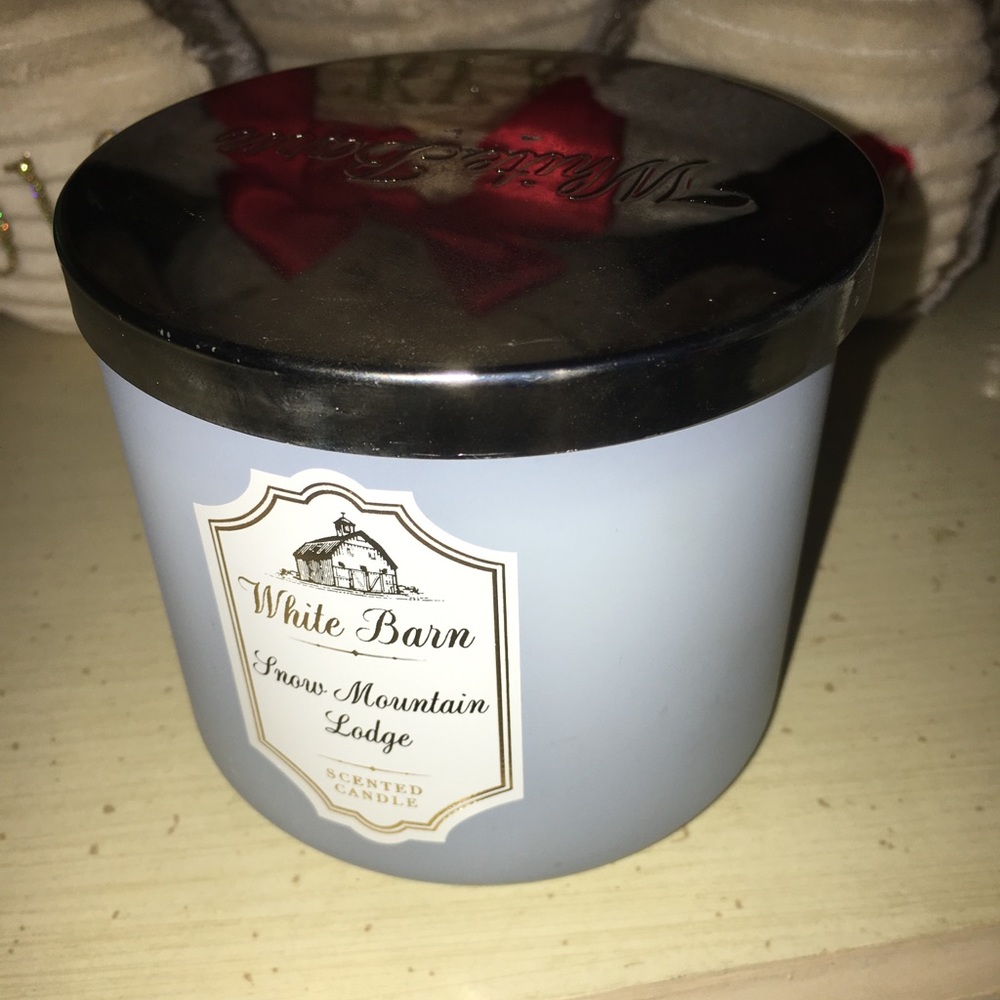 NEW White barn candle